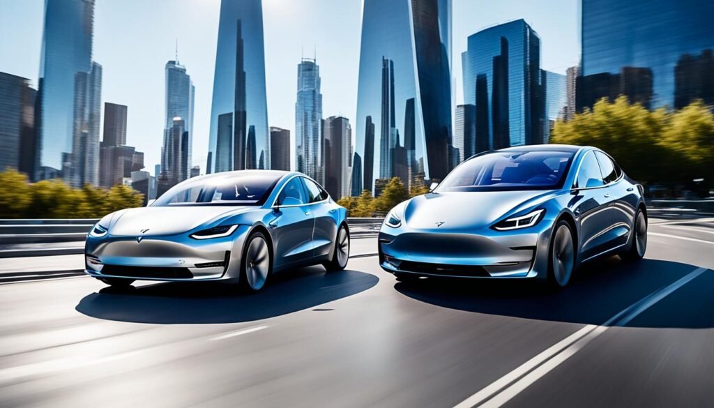 Tesla Model 3 tasarımı ve BMW i4 tasarımı karşılaştırması